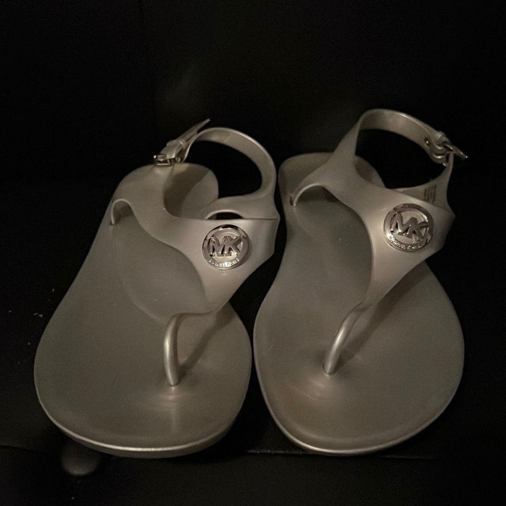 Silver Michael Kors Sandals